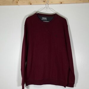 Izod Men's Crewneck Sweater - Burgundy